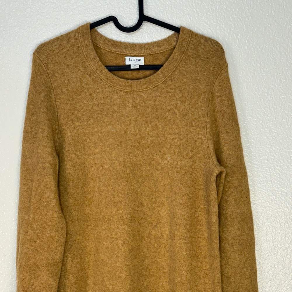 J. Crew women’s sweater dress small camel wool blend